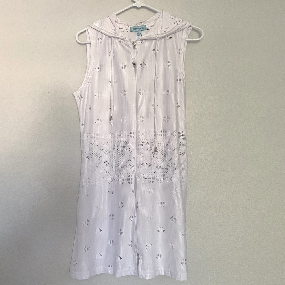 White Swimsuit Coverup